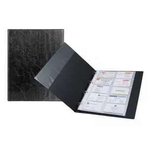 Візитниця книга Axent на кільцях 200 шт. xepter 297х210 мм. чорний (2504-01-A)