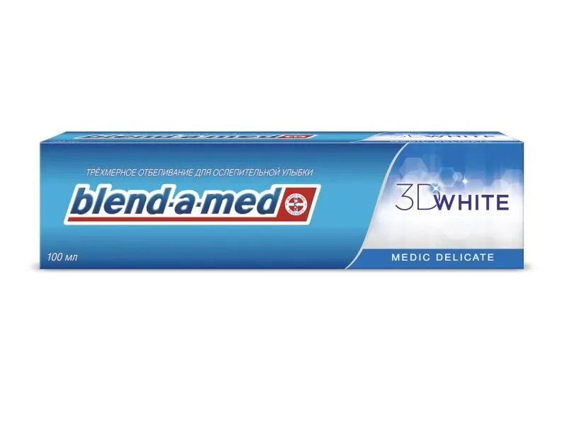 Зубна паста Blend-a-med 3d white бережна мята 100 мл (81668175)