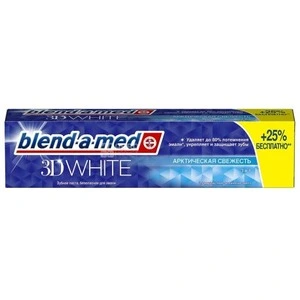 Зубна паста Blend-a-med 3d white арктична свіжість 125 мл (81673337)