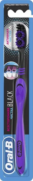 Зубна щітка Oral-B всебічна чистка black 40 medium 1 шт (81684076)