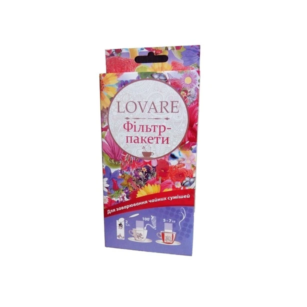Фільтр-пакети LOVARE для заварювання чайних сумішей (012496)