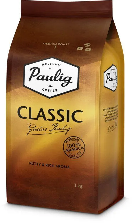 Кава в зернах зернова Paulig Classic 1 кг (012506)