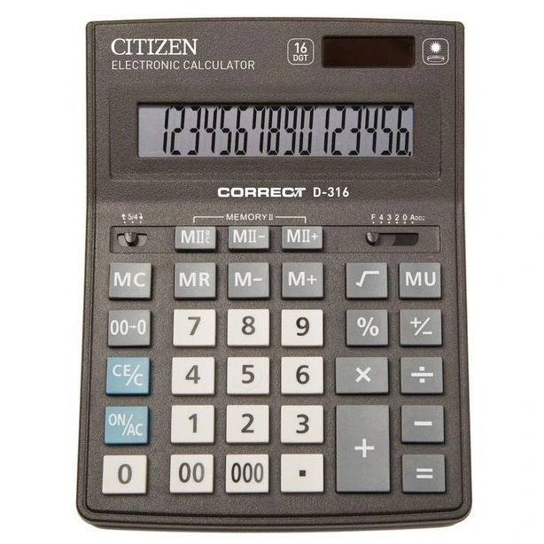 Калькулятор Citizen Correct D-316 ,