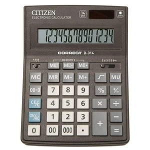 28 Калькулятор Citizen Correct D-314 , бухгалтерський, 12 розрядний