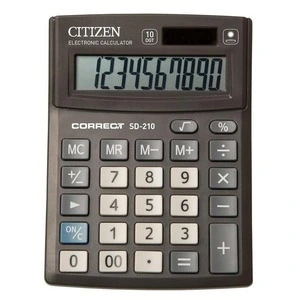 28 Калькулятор Citizen Correct SD-210 , компактний настільний, 10 розрядний