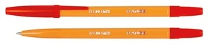 Ручка кулькова ECONOMIX RANGE чорнило червоне 0.5 мм пластик (E10138-03)