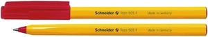Ручка кулькова Schneider TOPS 505 F чорнило червоне 0.5 мм пластик (S150502)