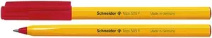 Ручка кулькова Schneider TOPS 505 F чорнило червоне 0.5 мм пластик (S150502)