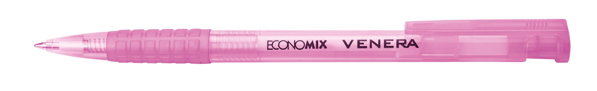 Ручка кулькова автоматична ECONOMIX VENERA чорнило синє 0.5 мм пластик (E10105-25)