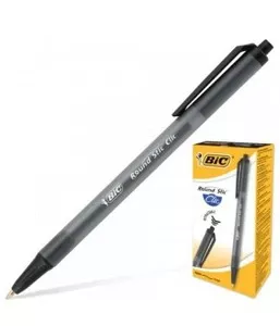 Ручка кулькова автоматична BIC Soft Feel Clic чорнило чорне 1.0 мм пластик (bc837397)