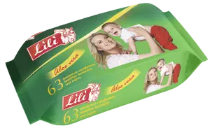 Серветки вологі антибактеріальні Lili 63 шт/уп (13166)