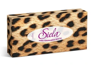 Серветки косметичні 80 шт/уп, LEO, пенал, Siela **