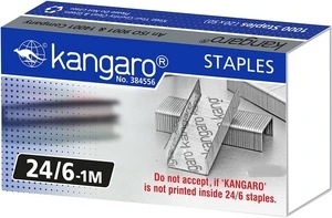 Скоби Kangaro №24/6 метал 1000 шт (24/6-1М)