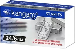 Скоби Kangaro №24/6 метал 1000 шт (24/6-1М)