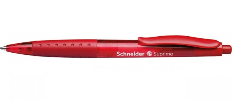 Ручка кулькова автоматична Schneider SUPRIMO 0,7 мм, червона **
