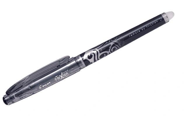 Ручка гелева пиши-стирай Pilot G-3, 0.38 чорна