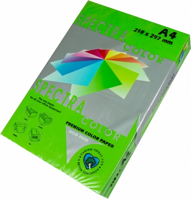 Папір кольоровий Spectra Color Parrot 230 А4 80г/м2 зелений інтенсив 500 арк. (16.4191)
