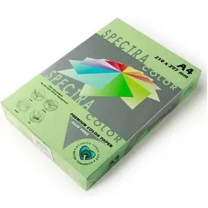 Папір кольоровий Spectra Color Green 190 А4 80г/м2 зелений пастель 100 арк. (16.4181)
