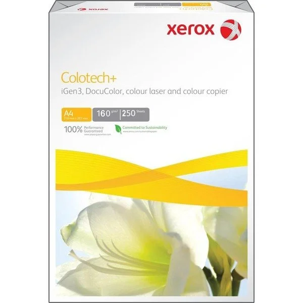 Папір високої щільності Xerox Colotech+ А4 160гр/м2  250 арк. (16.3490)