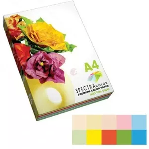 Набір кольорового паперу Spectra Color Rainbow IT85B А4 80г/м2 10х25 250арк. (16.4238)