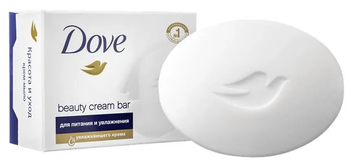 Мило тверде туалетне Dove 100 г у картонній упаковці (12636)