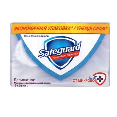 Мило тверде туалетне Safeguard Делікатне 5шт х 70г (81685322)