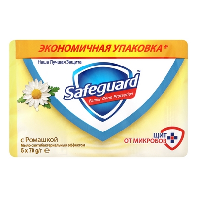 Мило тверде туалетне Safeguard Ромашка 5шт х 70г (81685323)