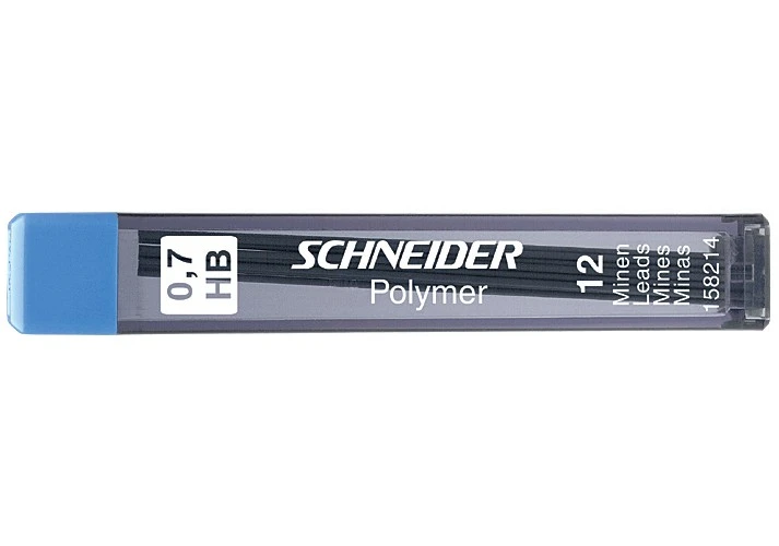 Стержні до механічного олівця SCHNEIDER HB 0,5 мм (12 шт. в тубусі)