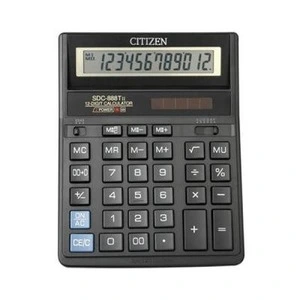 Калькулятор бухгалтерський 12-розрядний Citizen SDC-888XBK чорний (SDC-888XBK)