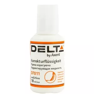 Коректор з пензликом Axent by Delta 18 мл. (D7011)