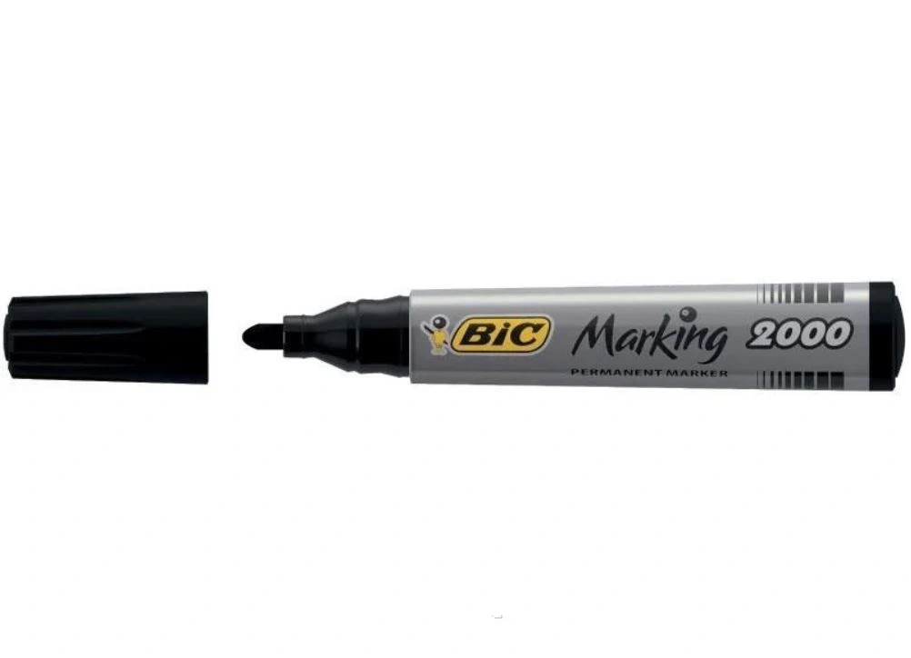 Маркер перманентний BIC 2000 пишучий вузол круглий основа спиртова 1.7 мм. чорний (8209153)