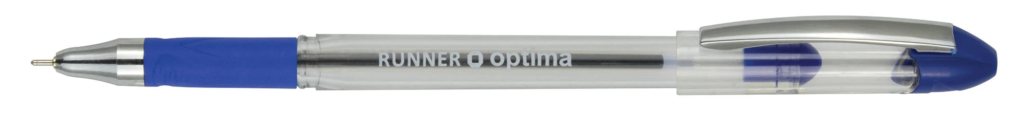 Ручка масляна Optima RUNNER чорнило синє 0.7 мм пластик (O15684)