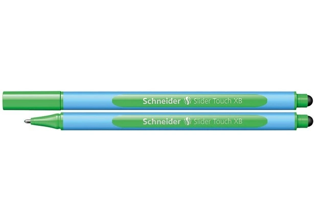 Ручка масляна SCHNEIDER SLIDER Touch (товщина XB-товста), пише зеленим **