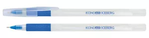 Ручка масляна ECONOMIX ICEBERG чорнило синє 0.7 мм пластик (E10197-02)