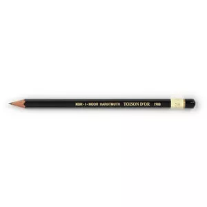 Олівець чорнографітний KOH-I-NOOR чорний дерев'яний шестигранний 7H без гумки (1900.7H)