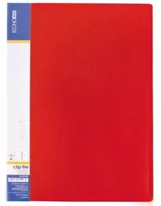 Папка-швидкозшивач  ECONOMIX Light червоний  A4 Clip A 500 мкм. (E31207-03)