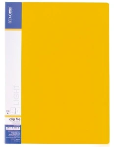 Папка-швидкозшивач  ECONOMIX Light жовтий А4 Clip A 500 мкм. (E31207-05)
