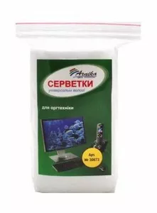Серветки для оргтехніки (запасний блок) універсальні, вологі (100шт) **