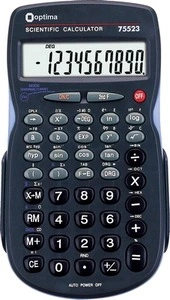 Калькулятор інженерний Optima, 8+2 розрядів, розмір 135*76*16 мм
