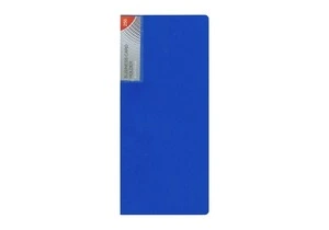 Візитниця книга Economix з впаяними файлами 256 шт. пластик 120х250 мм. синій (E30305)