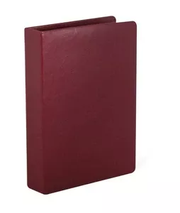 Візитниця книга Optima на кільцях 96 шт. штучна шкіра 150х195 мм. бордовий (O36012-18)