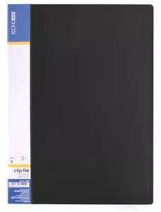 Папка з притиском  ECONOMIX чорний А4 Clip B 700 мкм. (E31202-01)