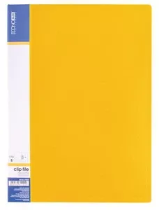 Папка з притиском  ECONOMIX жовтий А4 Clip B 700 мкм. (E31202-05)