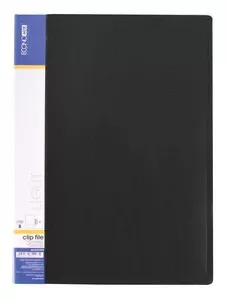 Папка з притиском  ECONOMIX Light чорний А4 Clip B 500 мкм. (E31208-01)