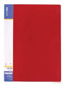 Папка з притиском  ECONOMIX Light червоний А4 Clip B 500 мкм. (E31208-03)