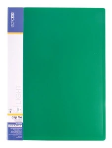 Папка з притиском  ECONOMIX Light зелений А4 Clip B 500 мкм. (E31208-04)