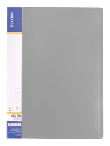 Папка з притиском  ECONOMIX Light сірий А4 Clip B 500 мкм. (E31208-10)