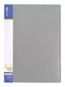 Папка з притиском  ECONOMIX Light сірий А4 Clip B 500 мкм. (E31208-10)