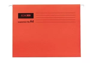 Файл підвісний ECONOMIX А4 фактура матовий картон червоний 1 шт. (E30202-03)