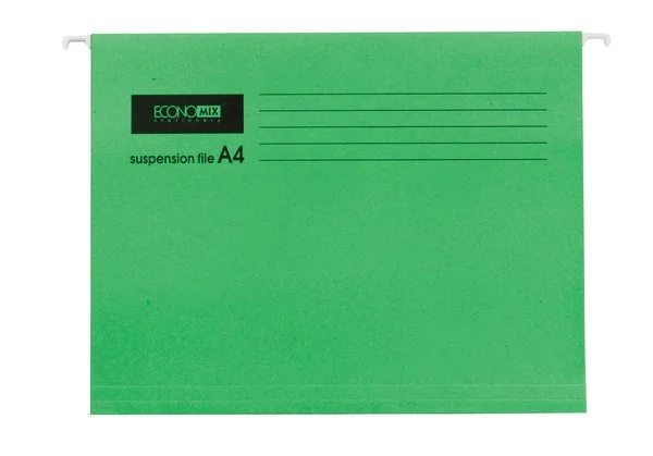 Файл підвісний ECONOMIX А4 фактура матовий картон зелений 1 шт. (E30202-04)
